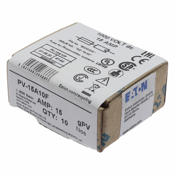 Bussmann PV-15A10F Photovoltaic Fuse Link