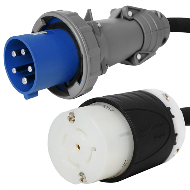 Iron Box IBX-3295 520P9W to L21-20R Plug Adapter Power Cord | American Cable Assemblies