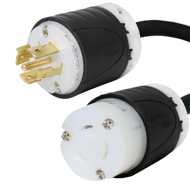 Iron Box IBX-5155 L21-20P to L6-20R Plug Adapter Power Cord | American Cable Assemblies