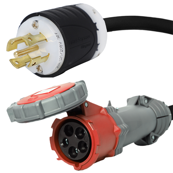 Iron Box IBX-2773 L22-30P to 530C7W Pin and Sleeve Connector | American Cable Assemblies