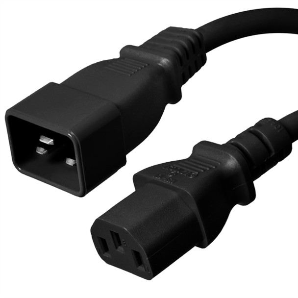 Iron Box IBX-4924-XX C20 to C13 Power Cords, 15A, 250V, 14/3 SJT | American Cable Assemblies