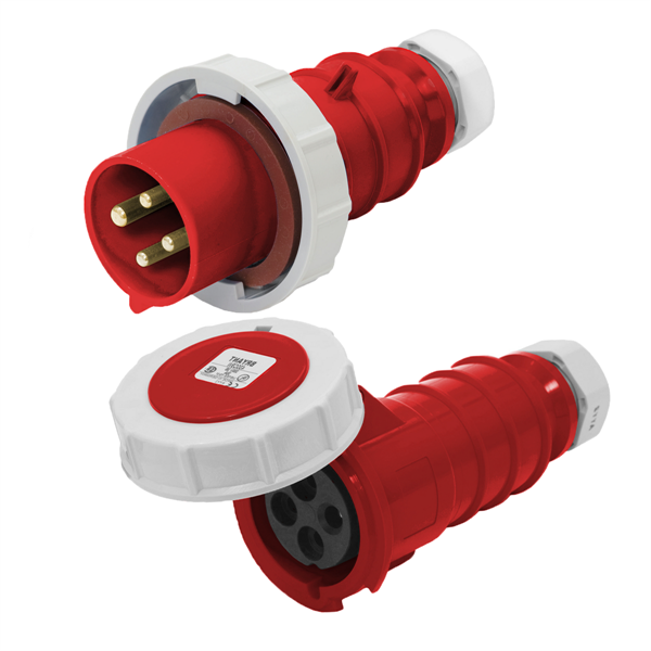 Iron Box IBX-41580-XX 530P7W to 530C7W Pin and Sleeve Extension Power Cable  Rated 30A, 480V, 3Ø | American Cable Assemblies