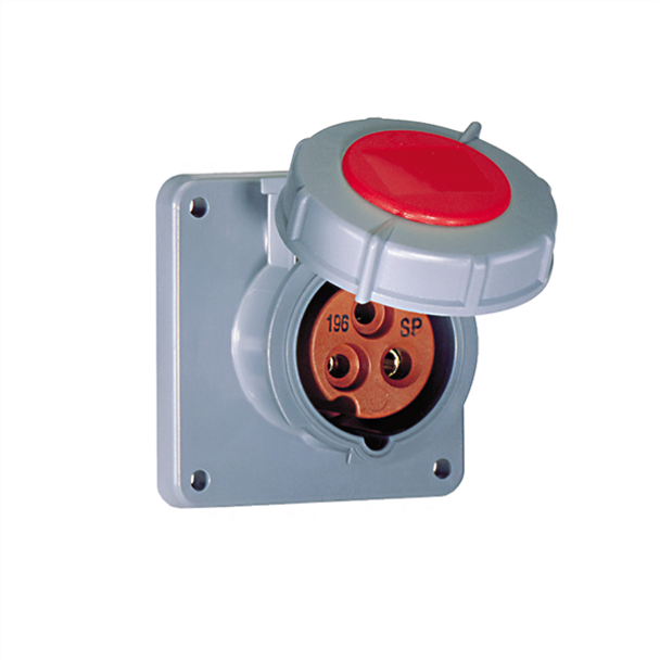 Iron Box ME320R7W 320R7W Outlet   20A, 480V 2-Pole / 3-Wire, IEC60309 | American Cable Assemblies