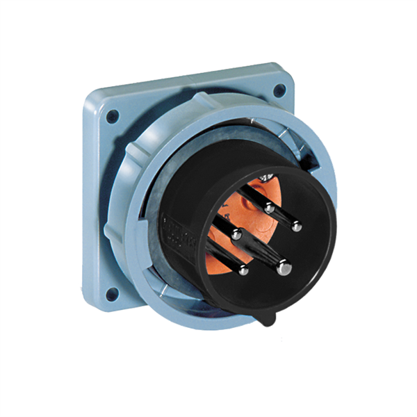 Iron Box ME5100B5W 5100B5W Inlet   100A, 600V 4-Pole / 5-Wire, IEC60309 | American Cable Assemblies
