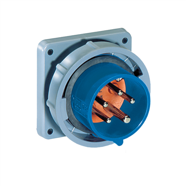 Iron Box ME5100B9W 5100B9W Inlet   100A, 120-208V 4-Pole / 5-Wire, IEC60309 | American Cable Assemblies