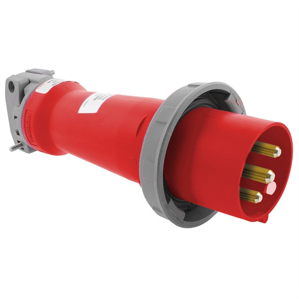 Iron Box HBL3100P7W Hubbell HBL3100P7W Pin and Sleeve Plug 100A/480V | American Cable Assemblies