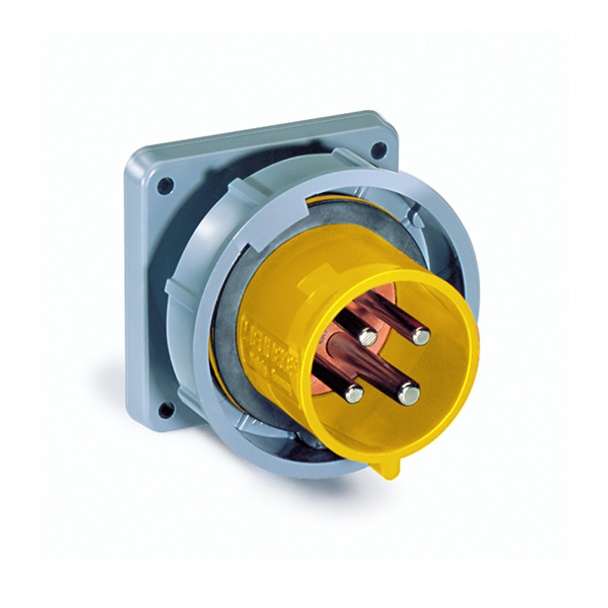 Iron Box ME330B4W Mennekes ME330B4W 30A, 125V 2-Pole Inlet | American Cable Assemblies