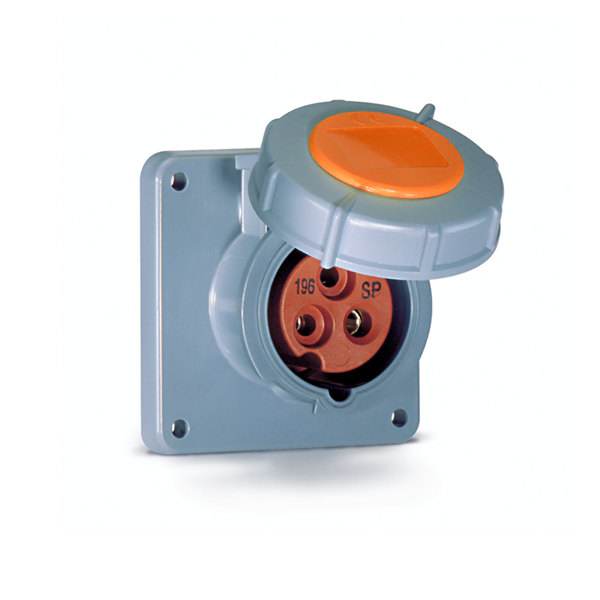 Iron Box ME460R12W Mennekes ME460R12W 60A, 125/250V, 3-Pole Outlet | American Cable Assemblies