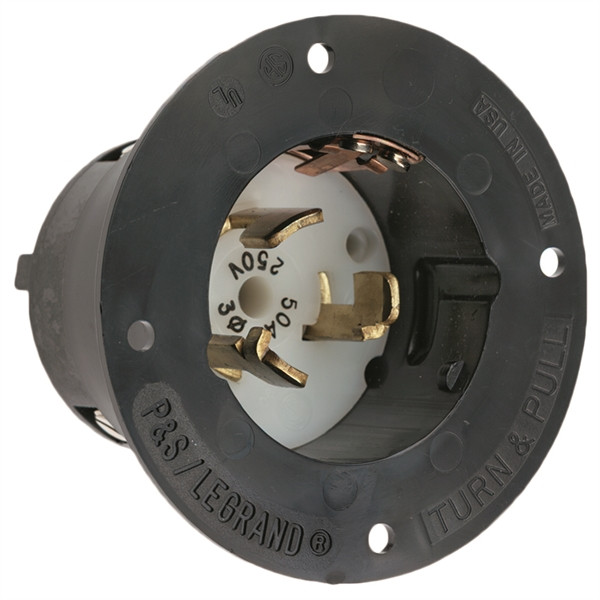 Iron Box CS8375 CS8375 50A 250V Locking Inlet | American Cable Assemblies