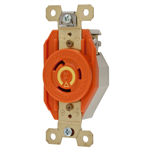 Iron Box IG2310 Hubbell IG2310 L5-20R Isolated Ground Twist-Lock Single Receptacle | American Cable Assemblies