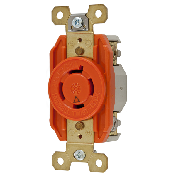 Iron Box IG2410 Hubbell IG2410 L14-20R Isolated Ground Twist-Lock Single Receptacle | American Cable Assemblies