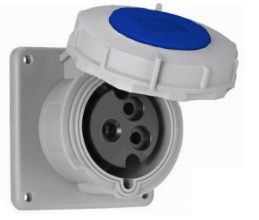 Iron Box ME332R6W Mennekes ME332R6W 32A, 250V 2-Pole Outlet | American Cable Assemblies