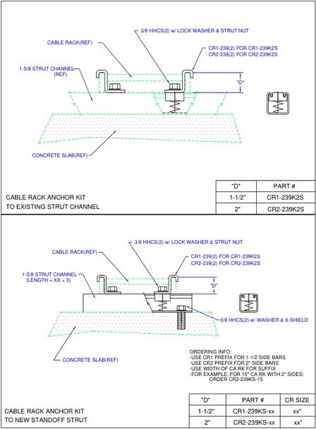 Moreng Telecom CR1-239K2S Ca Rk Clamp Kit | American Cable Assemblies