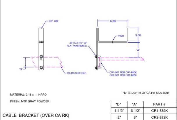 Moreng Telecom CR1-885K2 Horn Kit  - 1.5"  X  4.25" - (Pr) | American Cable Assemblies