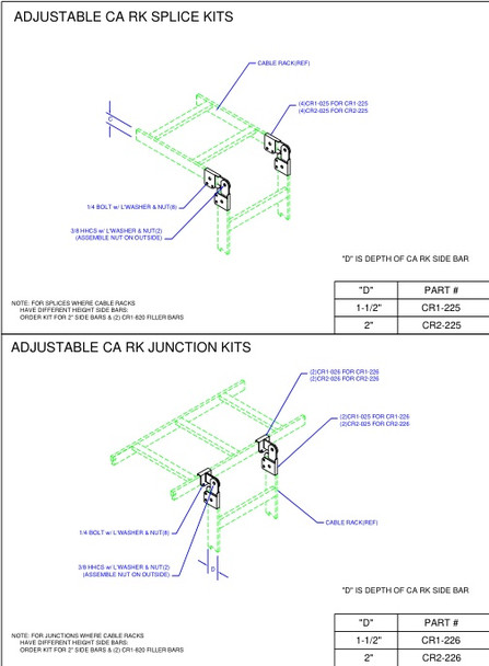 Moreng Telecom CR2-226 Splice Kit (Pair) Vertical Adjustable Angle | American Cable Assemblies