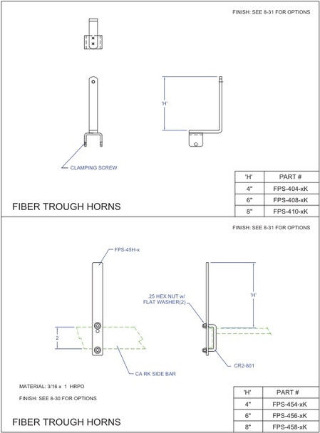 Moreng Telecom FPS-404-10K 4" Horn Kit- Yellow | American Cable Assemblies