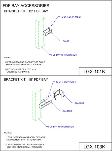 Moreng Telecom LGX-101K Inside Jumper Retainer Bracket Kit | American Cable Assemblies