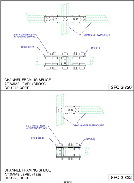 Moreng Telecom SFC-2-822 Aux Frmg Jct Kit  (T - Ending) | American Cable Assemblies