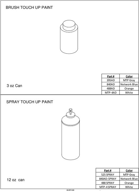 Moreng Telecom 840AD Brush Touch Up Paint | American Cable Assemblies