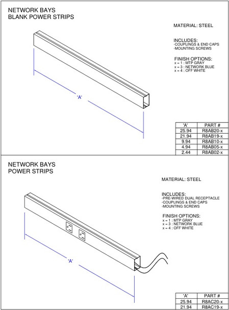 Moreng Telecom R8AC20-1 Ntwk A/C Raceway | American Cable Assemblies