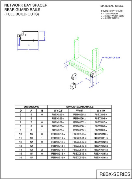 Moreng Telecom R8BX0212-3 Spacer Base Extender | American Cable Assemblies