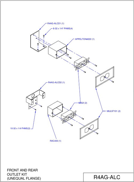 Moreng Telecom R4AG-ALC A/C Outlet Kit  (Front & Rear) | American Cable Assemblies