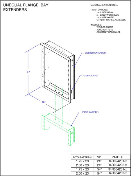 Moreng Telecom R4R024191-1 Bay  Extender | American Cable Assemblies