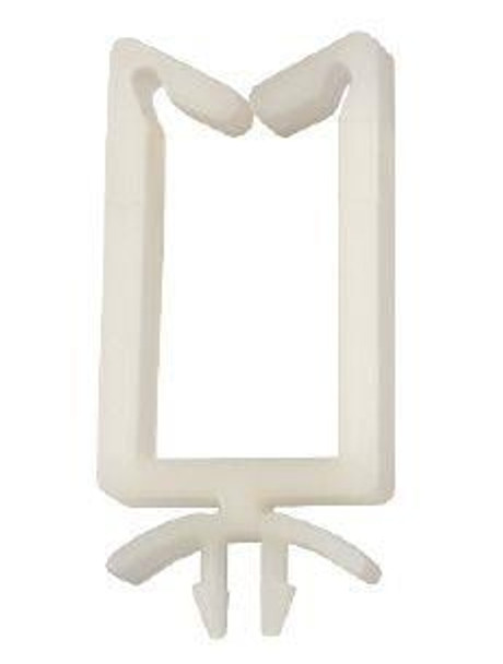 Heyco 4343 Cable Mounting & Accessories CH L-27-P NATURAL Cable HOLDER 2 Prong | American Cable Assemblies