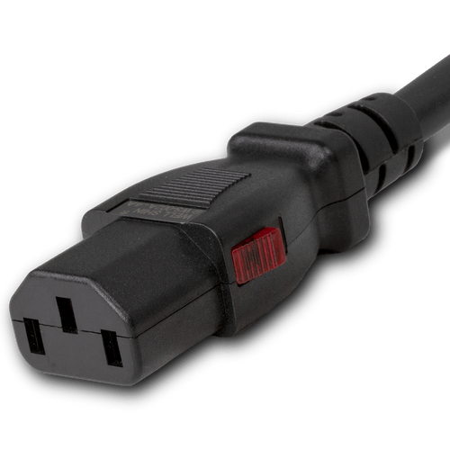 zLock-zC14-14-aC13-1m -  zLock Power Cord, Locking C14 to Locking C13, 14AWG x 1Meter, BLACK | American Cable Assemblies