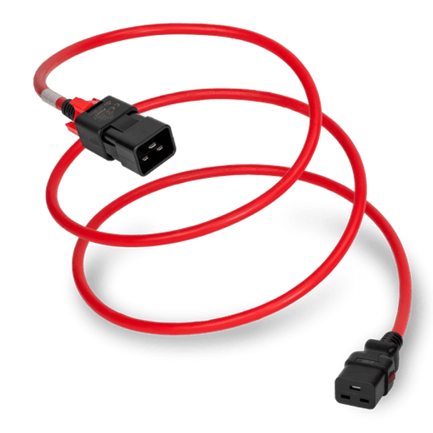 zLock-zC20-12-aC19-2mRD -  zLock Power Cord, Locking C20 to Locking C19, 12AWG x 2Meter, RED | American Cable Assemblies