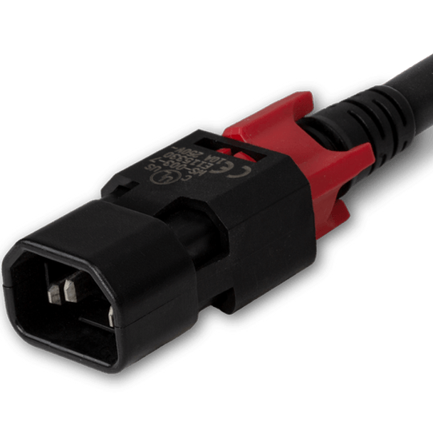 zLock-zC14-17-aC13-2m -  zLock Power Cord, Locking C14 to Locking C13, 17AWG x 2Meter, BLACK | American Cable Assemblies