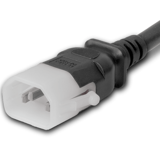 14K19-H-120 - 10FT Black Secure-Lock/P-Lock IEC320 C14 Locking to IEC320 C19 15A 250V | American Cable Assemblies