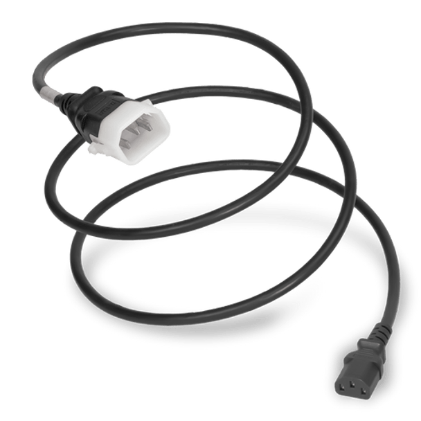14K13-F-018 - 1.5FT Black Secure-Lock/P-Lock IEC320 C14 Locking to IEC320 C13 10A 250V | American Cable Assemblies