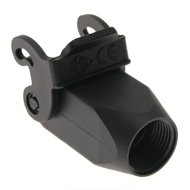 Mencom MK-VGN20 Plastic, Rectangular Hood, size 21.21, Single Latch, Top M20 cable entry, Black | American Cable Assemblies