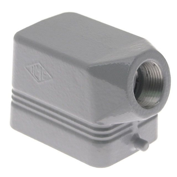 Mencom CHO-06L13 Standard, Rectangular Hood, size 44.27, 2 Pegs, Side PG13.5 cable entry | American Cable Assemblies
