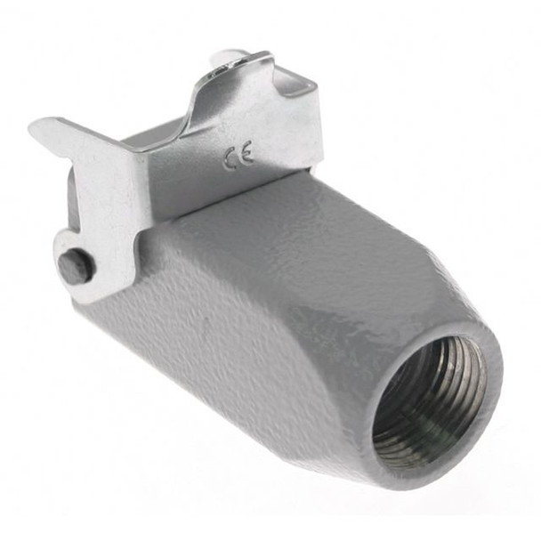Mencom CKA-03VGS Standard, Rectangular Hood, size 21.21, Single Latch, Side PG11 cable entry | American Cable Assemblies