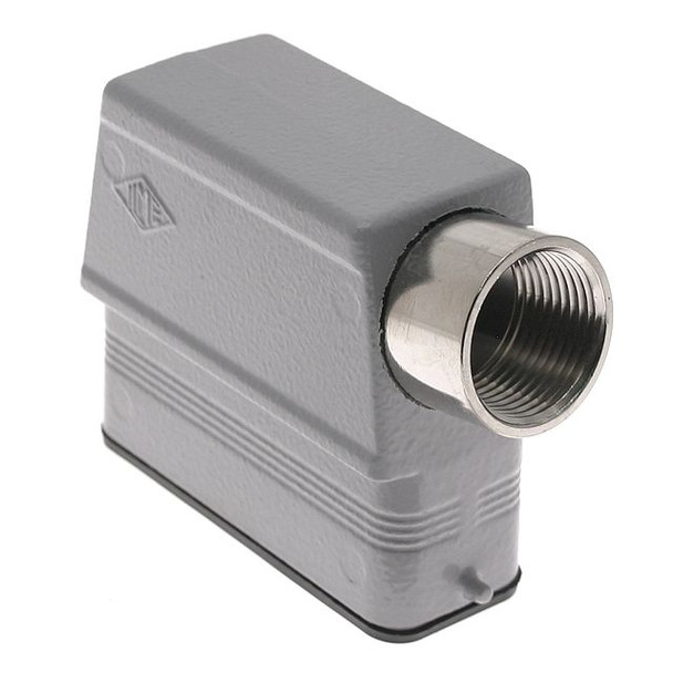 Mencom CZAOT-25.5L Standard, Rectangular Hood, size 66.16, 2 Pegs, Side .75-NPT cable entry, High Construction | American Cable Assemblies