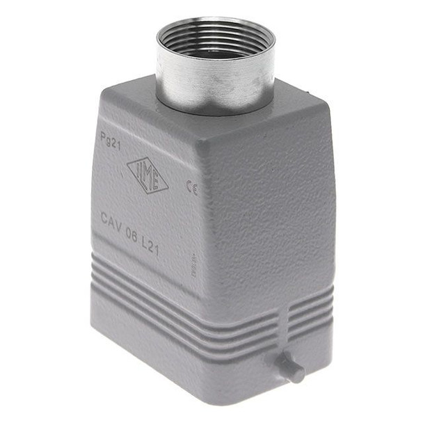 Mencom CAV-06L21 Standard, Rectangular Hood, size 44.27, 2 Pegs, Top PG21 cable entry, High Construction | American Cable Assemblies