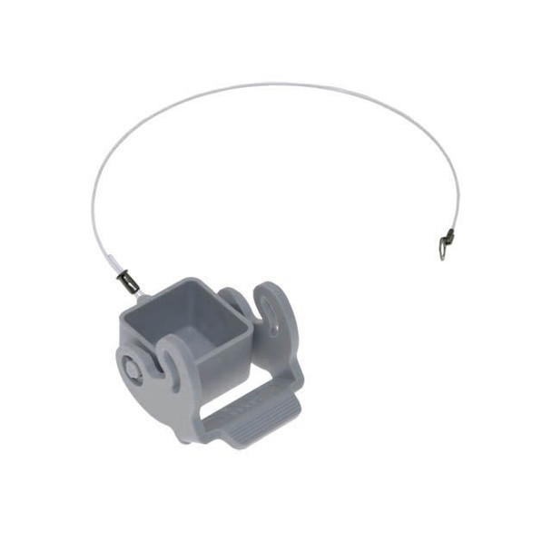 Mencom CK-03CXA Plastic, Rectangular Cover, size 21.21, latch for male inserts, White | American Cable Assemblies