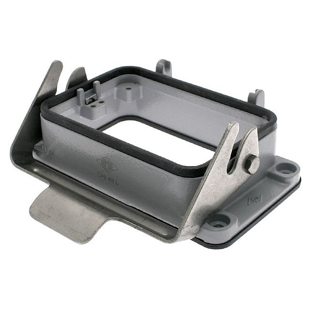 Mencom CHI-48L Standard, Rectangular Base, Bulkhead mount, size 104.62, Single Latch | American Cable Assemblies