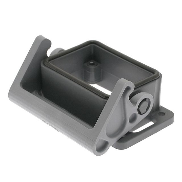 Mencom TCHI-06L Plastic, T Series, Rectangular Base, Bulkhead mount, size 44.27, Single Latch | American Cable Assemblies