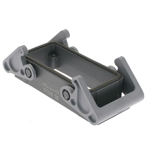 Mencom TCHI-16 Plastic, T Series, Rectangular Base, Bulkhead mount, size 77.27, Double Latch | American Cable Assemblies
