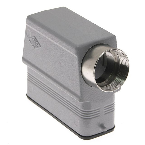 Mencom CZAO-25L21 Standard, Rectangular Hood, size 66.16, 2 Pegs, Side PG21 cable entry, High Construction | American Cable Assemblies