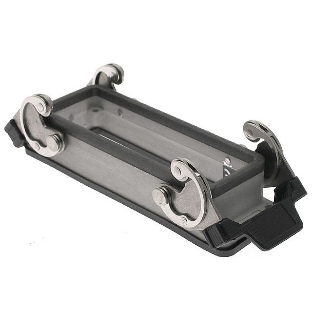 Mencom CHIS-24 EMC, Rectangular Base, Bulkhead mount, size 104.27, Double Latch | American Cable Assemblies