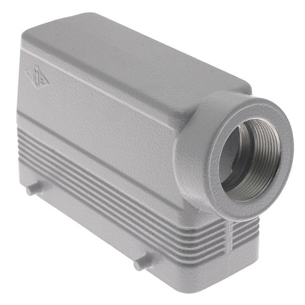 Mencom MAO-24.32 Standard, Rectangular Hood, size 104.27, 4 Pegs, Side M32 cable entry, High Construction | American Cable Assemblies