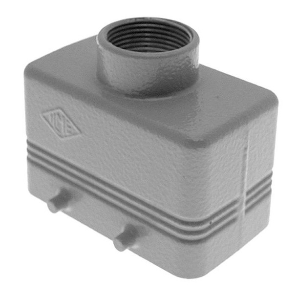 Mencom MHV-10.25 Standard, Rectangular Hood, size 57.27, 4 Pegs, Top M25 cable entry | American Cable Assemblies