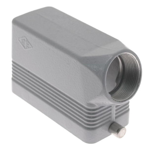 Mencom MHO-16L32 Standard, Rectangular Hood, size 77.27, 2 Pegs, Side M32 cable entry | American Cable Assemblies