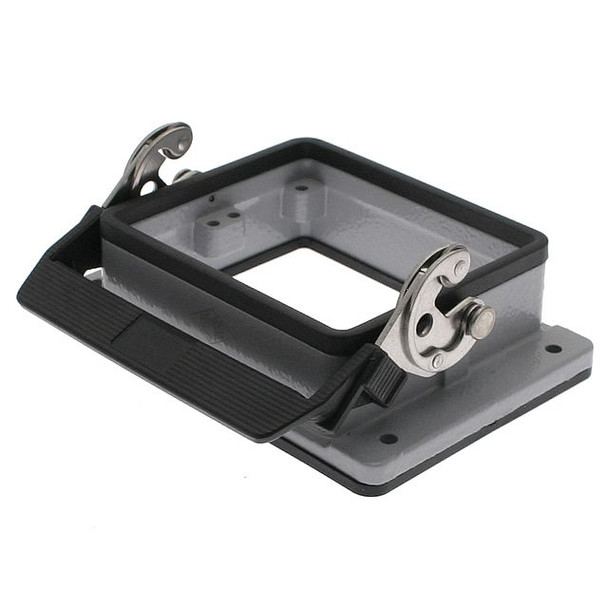 Mencom CHI-32L Standard, Rectangular Base, Bulkhead mount, size 77.62, Single Latch | American Cable Assemblies