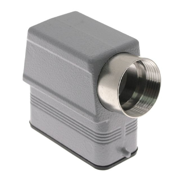 Mencom CZAO-15L21 Standard, Rectangular Hood, size 49.16, 2 Pegs, Side PG21 cable entry, High Construction | American Cable Assemblies