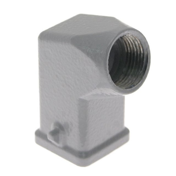 Mencom MKA-VA20 Standard, Angled Rectangular Hood, size 21.21, 2 Pegs, Side M20 cable entry | American Cable Assemblies